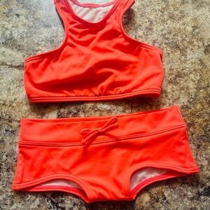 Girls billable Vibrant Orange Bikini Set size 4